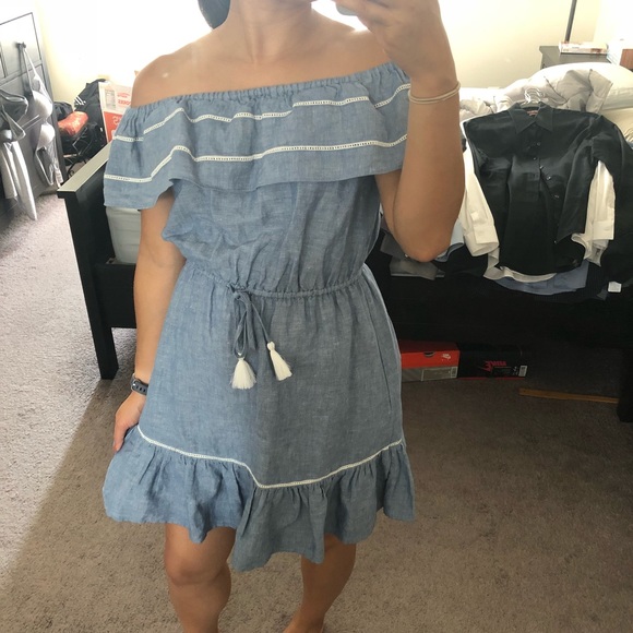 ⛔️SOLD⛔️J. Crew Off Shoulder Summer Dress - Picture 6 of 6